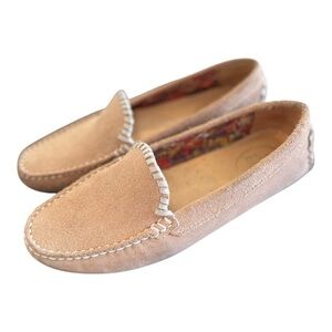 Jack Rogers Womens Taylor Suede Driving Loafer 7B Tan Moccasin Flat Fall Capsule